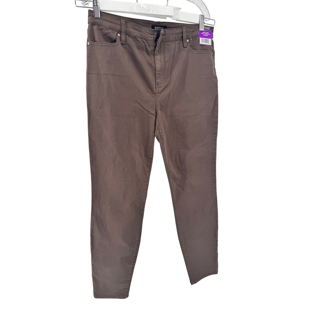 Buffalo David Bitton Hanna Skinny Jeans Mens 14/34 Brown High Rise‎ Soft Stretch